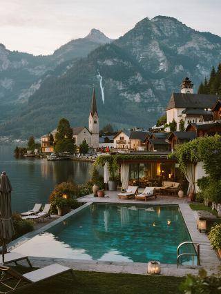 12月哈爾施塔特親子遊｜清晨的童話小鎮