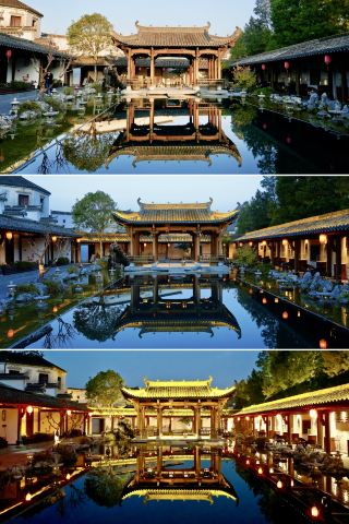 黃山腳下，西遞古村，明經湖畔，泊心雲舍