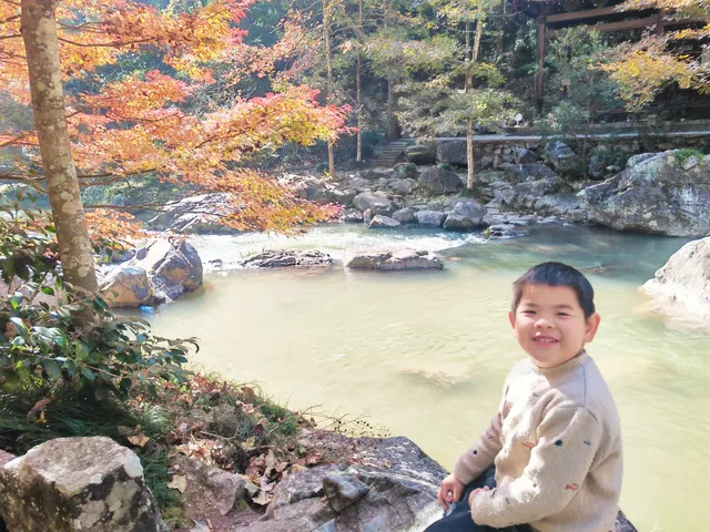 每週一山百丈漈帶娃闖進瀑布的武俠世界