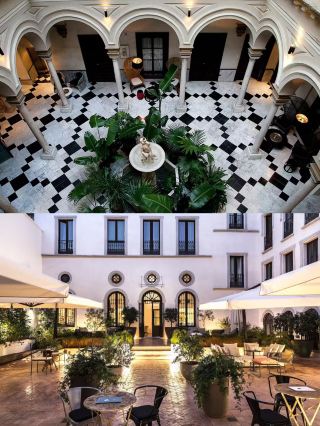 Villapanes Palace Cool Room Hotel | Seville's Century-Old Palace Aesthetic Ceiling
