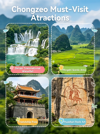 Underrated border town in Guangxi with transnational waterfalls + peak forest countryside