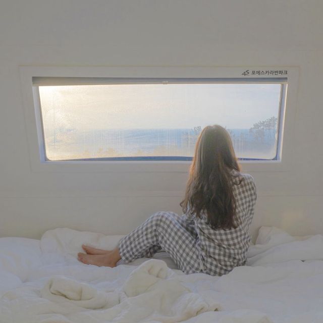 🌊오션뷰배경으로 즐기는 겨울 감성숙소 [포항, 4S카라반]🚐