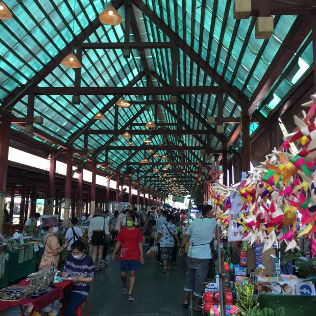 บรรยากาศตลาดน้ำตลิ่งชัน 🍡🍨⛵️