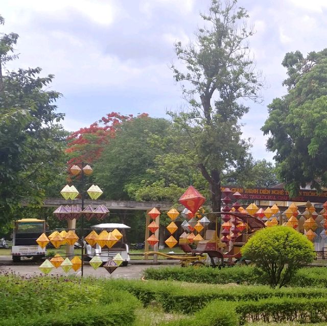 Looking within the citadel of Hue's Imperial City