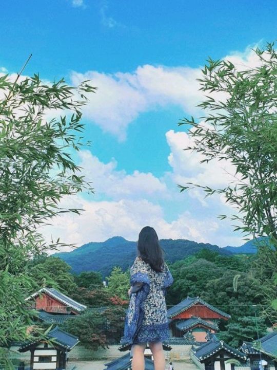 전주경기전이 한눈에 보이는 뷰 카페