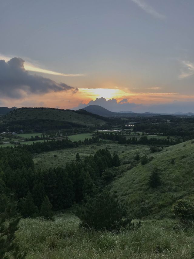 초록 자연가득! 노을맛집 용눈이오름⛰️🏞️