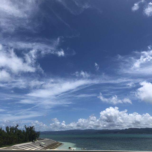 오키나와 북부의 청량한 해변🏝️