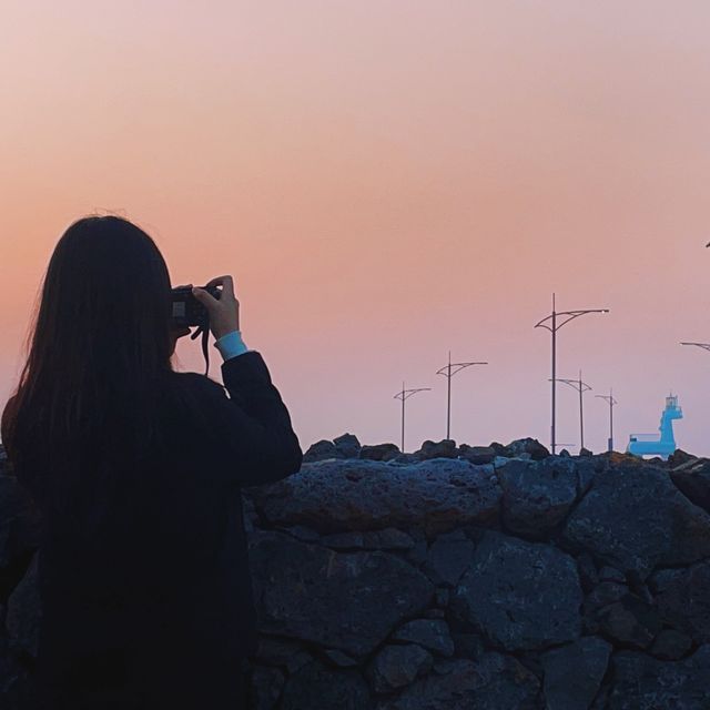 노을이 아름다운 이호테우해수욕장💛