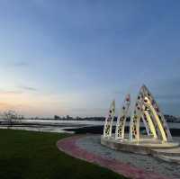 放暑假，來八里左岸公園玩