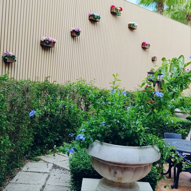 日本料理鐵板燒，加上超大，豐富打卡位的花園！