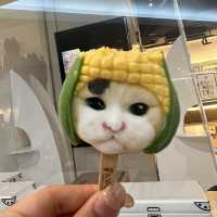 먹기 미안한 독특한 🐈고양이 아이스크림이 있는 IceDea 방콕 아이스크림 가게