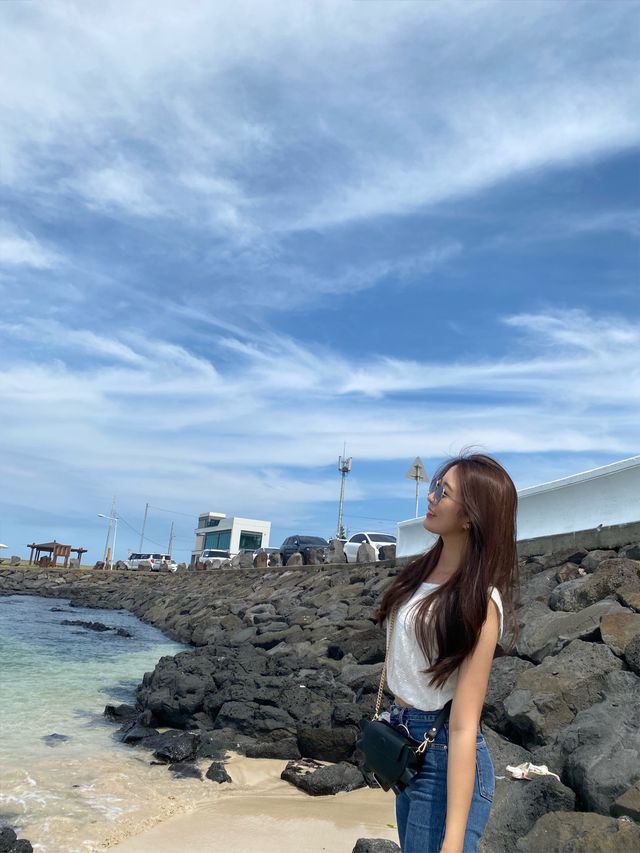 조용한 해변을 찾는다면 ! 바로 평대해변🩵