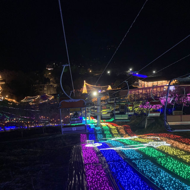 😍相模湖森林遊樂園-多啦A夢燈光秀
