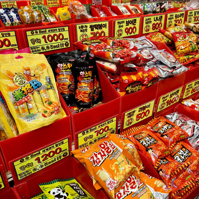 【釜山・南浦洞】駄菓子が買えるお菓子のお土産に「美味しく食べたら0'kcal」