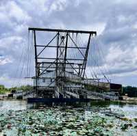 Checking out the last Tin Dredge in Tanjung Tualang
