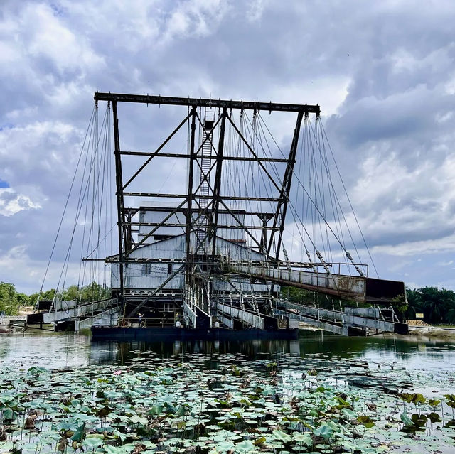 Checking out the last Tin Dredge in Tanjung Tualang