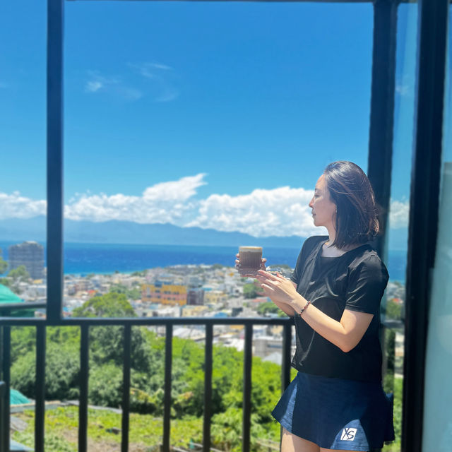 Sea View coffee spot in this beautiful resort cafe 