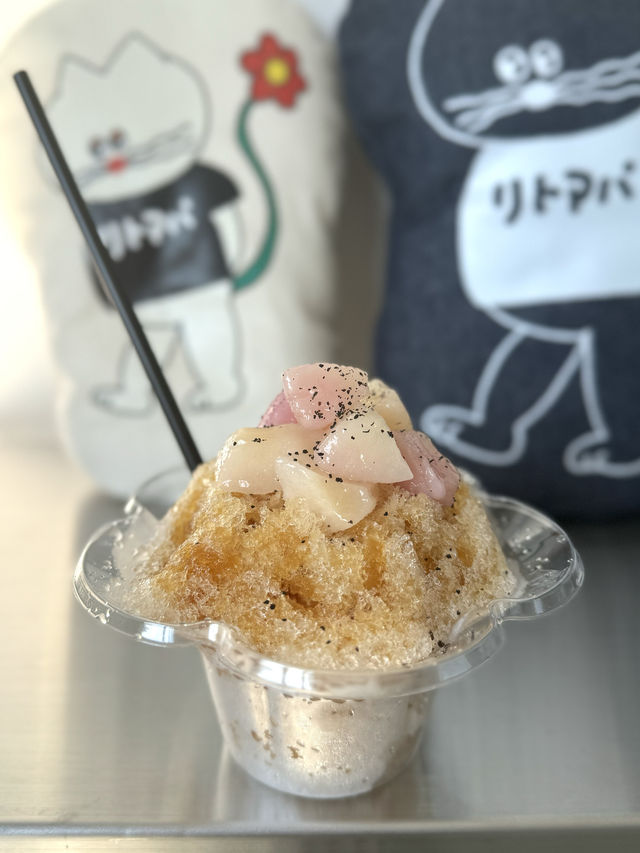 【福岡カフェ】桃と紅茶の相性抜群のかき氷🍧