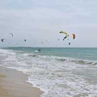 Kitesurfing in Tarifa, Spain