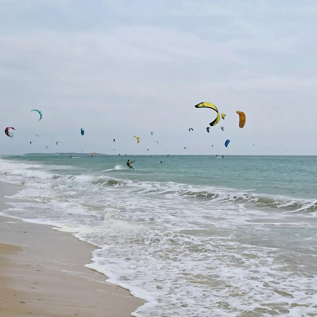 Kitesurfing in Tarifa, Spain
