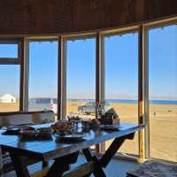 First time staying in a yurt at Song-kul!
