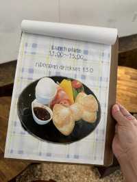 【福岡カフェ】リボンのパンがついたランチプレートが可愛すぎる🎀