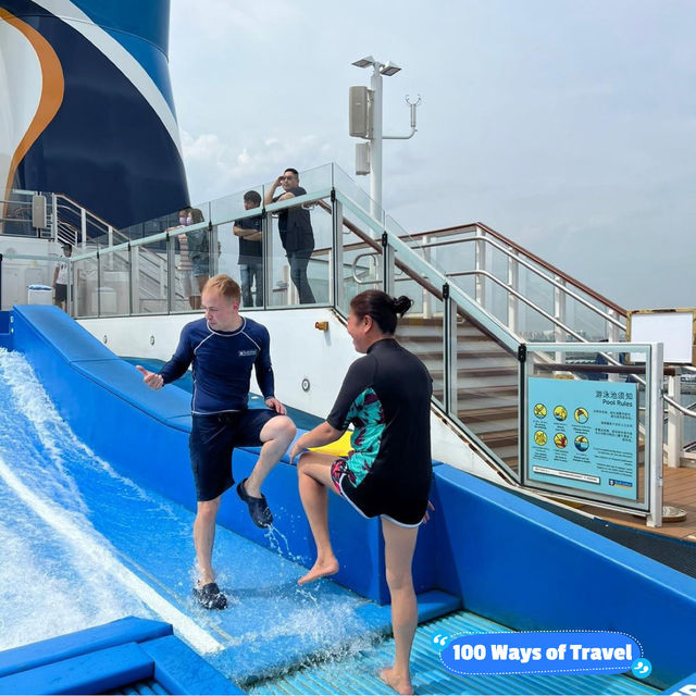 Riding the Waves on Royal Caribbean's FlowRider!