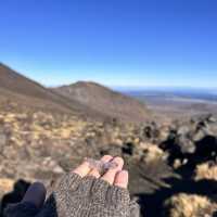 Tongariro alpine crossing amidst volcanoes - New Zealand