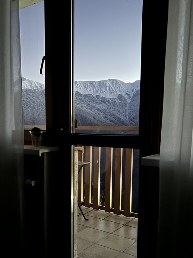 Celebrating in mountains 