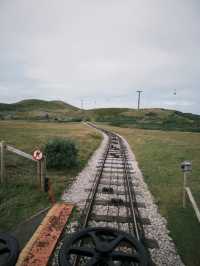 Springtime Ascent on the Great Orme Tramway, Llandudno