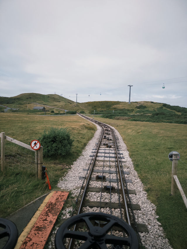 Springtime Ascent on the Great Orme Tramway, Llandudno