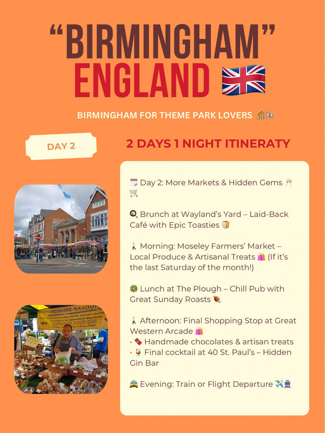 Birmingham itinerary 🏆