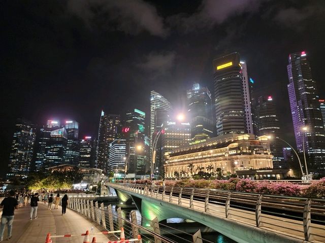 [🇸🇬シンガポール] 夜のシンガポールの街を歩く