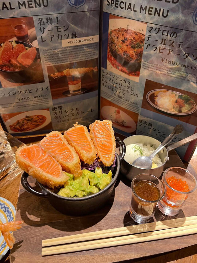 東京！厚切炸三文魚到底有多好吃 