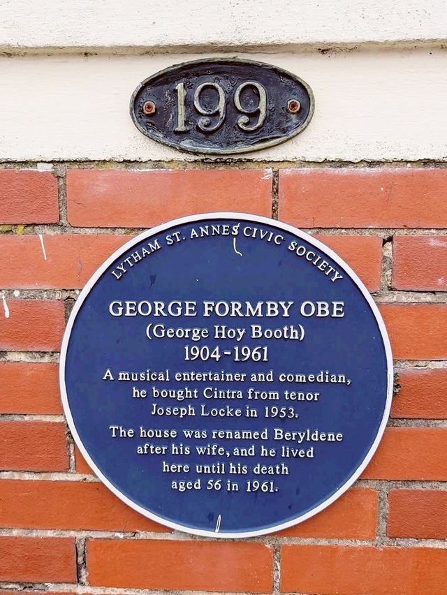 A blue plaque