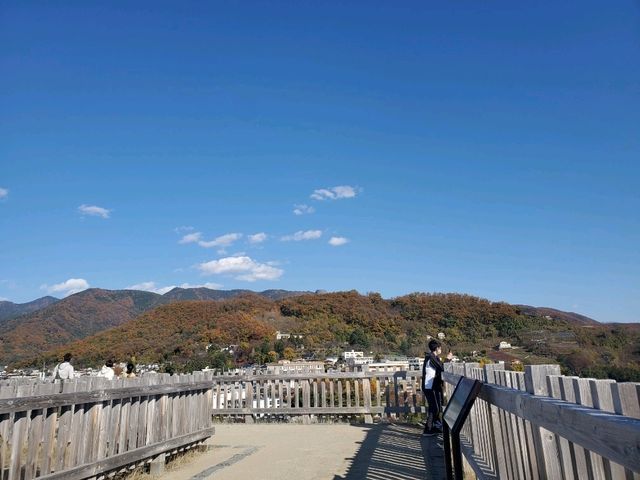 石垣の上からの景色が🙆