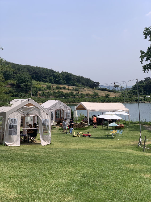 피크닉과 캠핑을 할 수 있는 장성카페