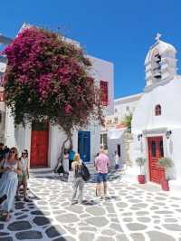 Mamma Mia White & Blue Greek Island