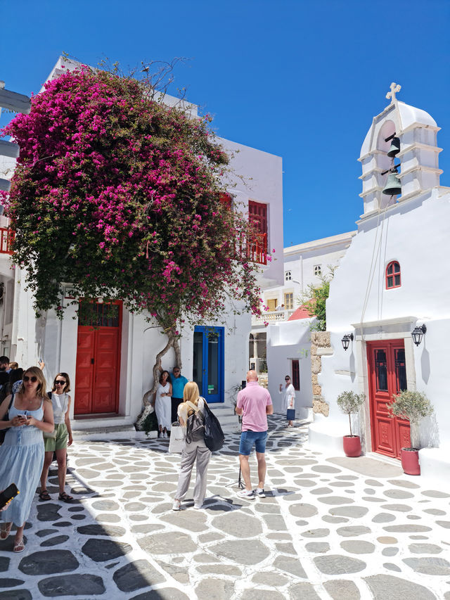 Mamma Mia White & Blue Greek Island