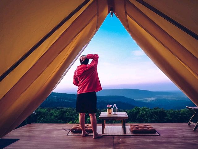 วิวแคมป์ เนินมะปราง จ.พิษณุโลก 🍃