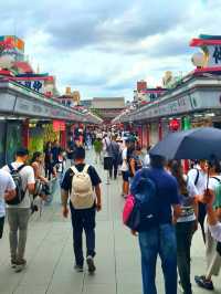 Food trip at Nakamise-dori street