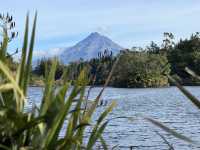 🌄 Lake Mangamahoe｜Taranaki火山腳下的鏡面湖泊 