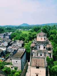🌾 Scenic View from the Top of Ruishi Diaolou, Jinjiangli