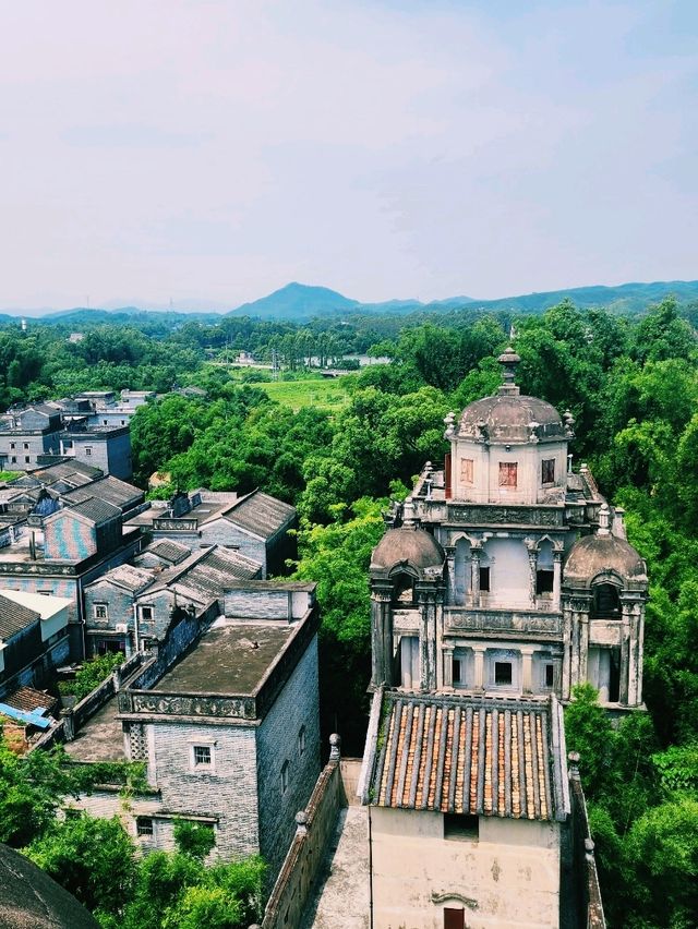 🌾 Scenic View from the Top of Ruishi Diaolou, Jinjiangli