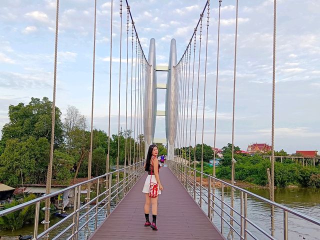 สะพานแขวนวัดใหญ่ สมุทรสงคราม สะพานแขวนวัดใหญ่ สมุทรสงคราม