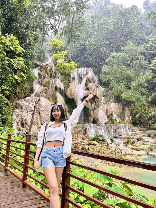 Mesmerising Kuang Si Falls in Luang Prabang  Mesmerising Kuang Si Falls in Luang Prabang
