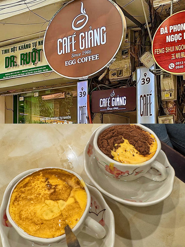กาแฟไข่ที่ห้ามพลาดในฮานอย Cafe Giảng