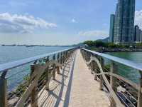屯門海濱公園「幻愛橋  」🌟漫步海堤享受無敵海景  