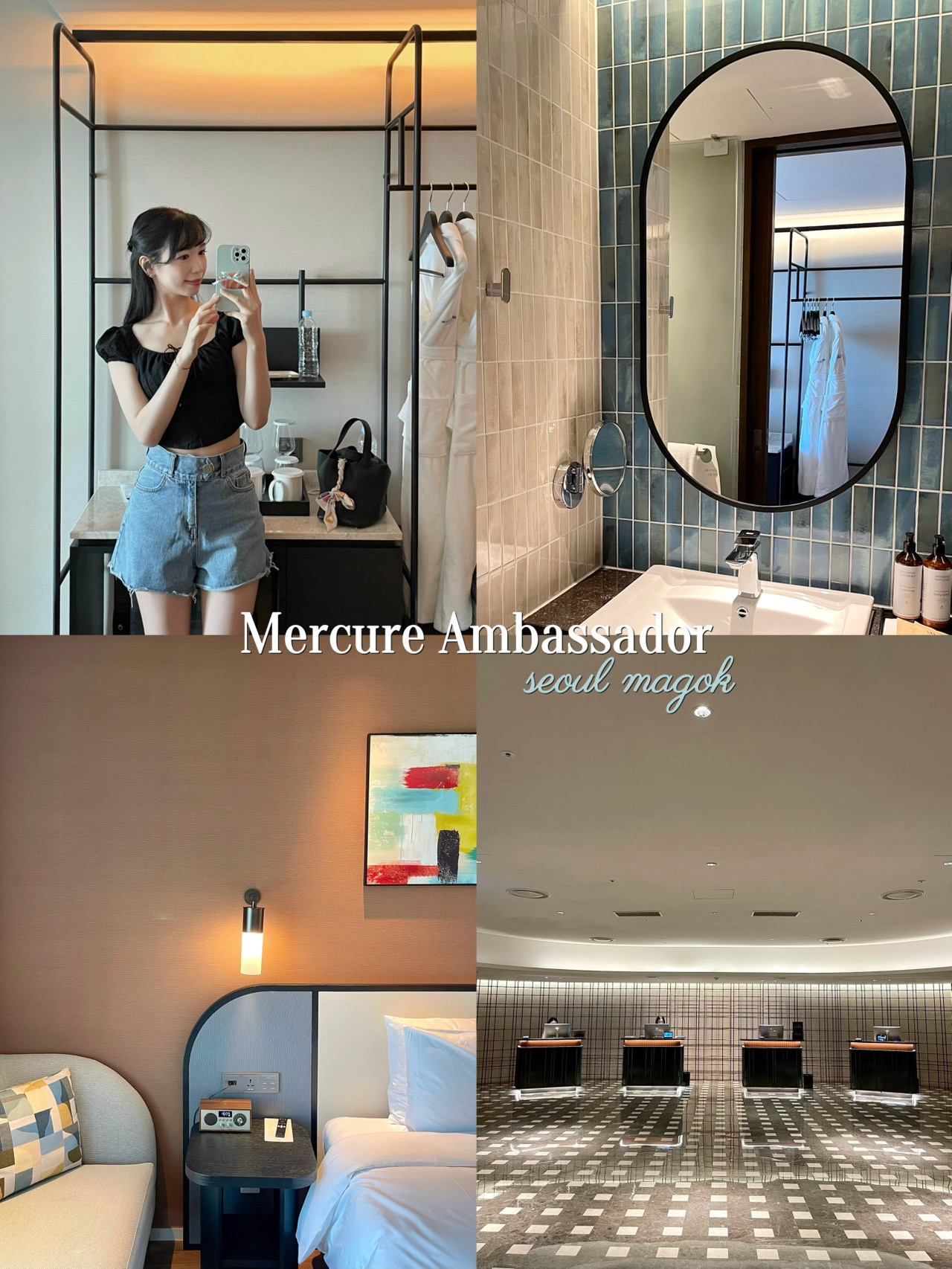 This time during my Seoul trip, I stayed at the Mercure Ambassador Seoul Magok, located near Magok Ferry Terminal! 🤍 I've stayed at other hotels near Magok Ferry Terminal before, and I really like this area. The hotels are relatively inexpensive, yet it's only two subway stops from Hongdae, which is very convenient! 👍🏻 (No need to transfer when taking the subway to the airport! 😚) There are also many restaurants, cafes, and convenience stores nearby, and even Olive Young! 😏
The hotel opened in 2024 and is located in the same building as Magok COEX. It features a restaurant, bar, swimming pool, and gym. ✨ I stayed at the Mercure Ambassador Seoul Magok for three nights, booking a Superior King Room, which was about 24 square meters. 🤩 The room's decor was modern and stylish, and the wooden floors made it feel cleaner. 👍🏻 The double bed was quite large and very comfortable; I slept very well every night. 😌 (The soundproofing was also excellent!) I especially loved the bathroom design; the dark green brick walls paired with the oval mirror looked beautiful and were perfect for taking photos 🪞💚
Overall, I was very satisfied with my stay at the Mercure Ambassador Seoul Magok Hotel. I would definitely consider staying at this hotel again next time I'm in Seoul~ 🥰
#NovemberDestinations2025 #SeoulMustVisit #SeoulHotel #SeoulRestaurant #MercureAmbassadorSeoulMagok #SeoulCheckIn #SeoulHotel #seoulhotel #seoultrip #SeoulAttractions #서울호텔 #HongdaeHotel #SeoulTravel #SeoulAccommodation #MercuryAmbassadorSeoulMagokHotel #MagokHotel #hktravelblogger