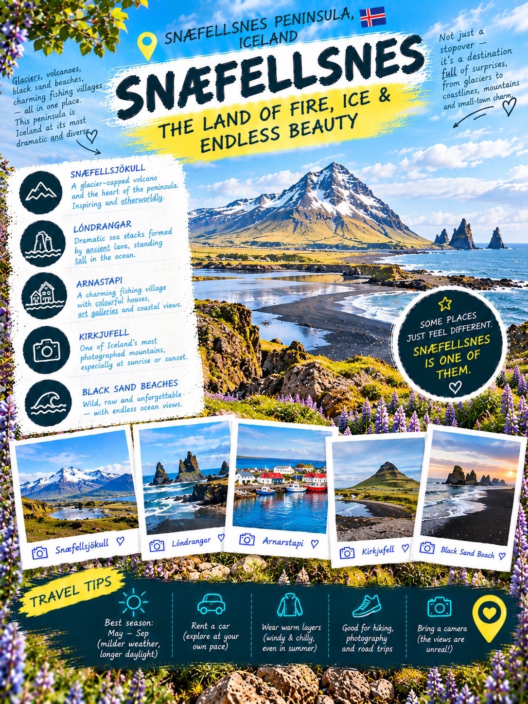 🇮🇸 Snæfellsnes Peninsula, Iceland: The Road That Showed Me Another Side of Iceland